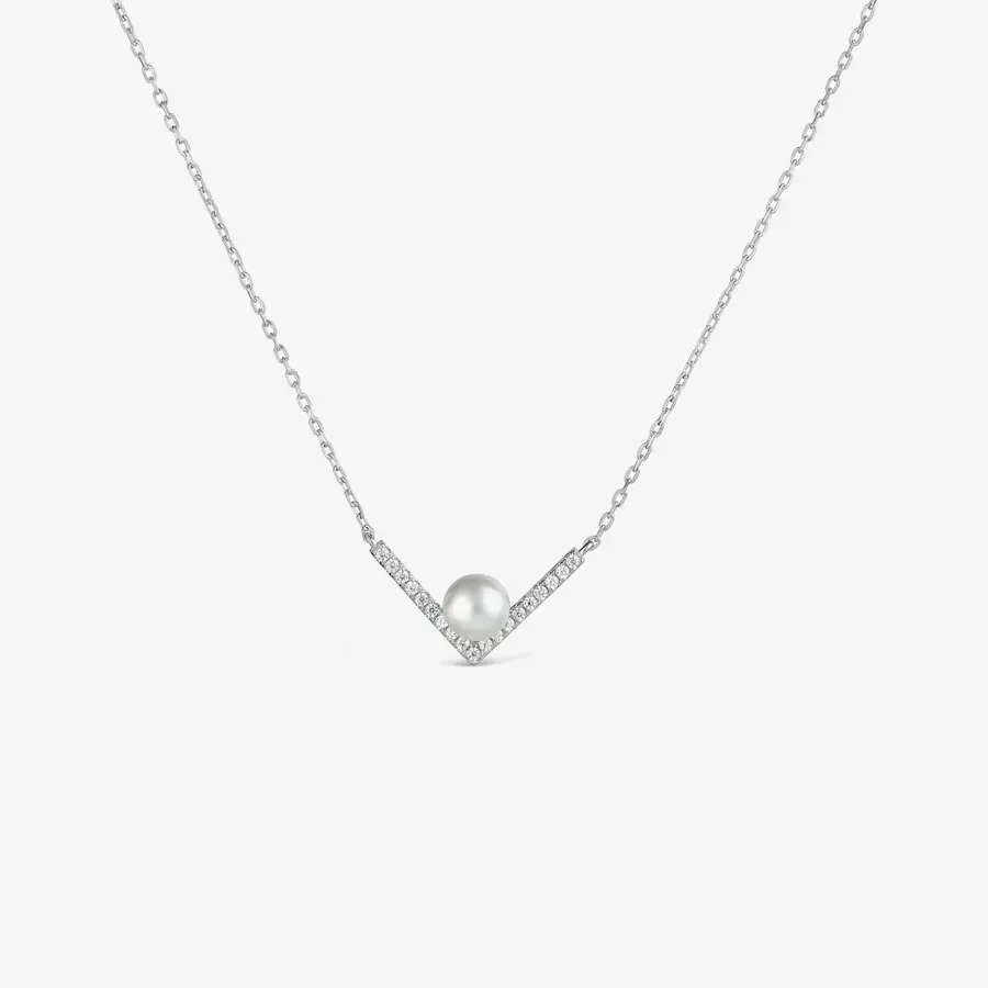 PRECIOUS PEARL srebrna ogrlica-0