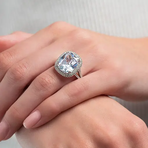 DELIGHTFUL DEW srebrni prsten