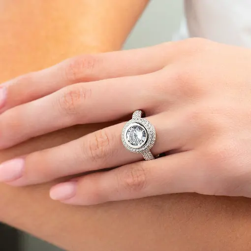 VIVACIOUS VOW srebrni prsten