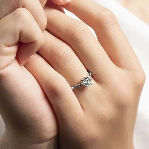 DAINTY LOVE srebrni prsten